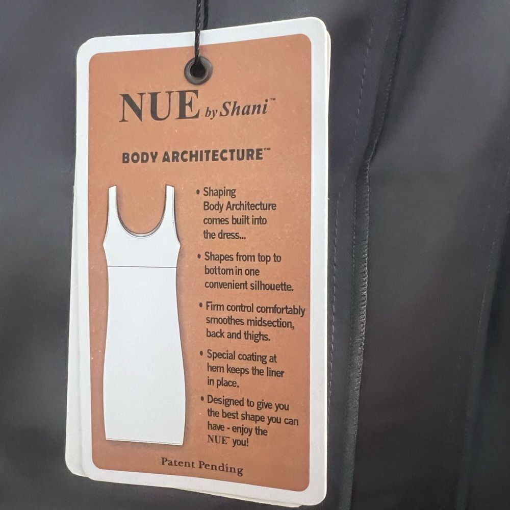 NWT Nue by Shani sleeveless midi dress with bow belt silver size 14 - Picture 10 of 16